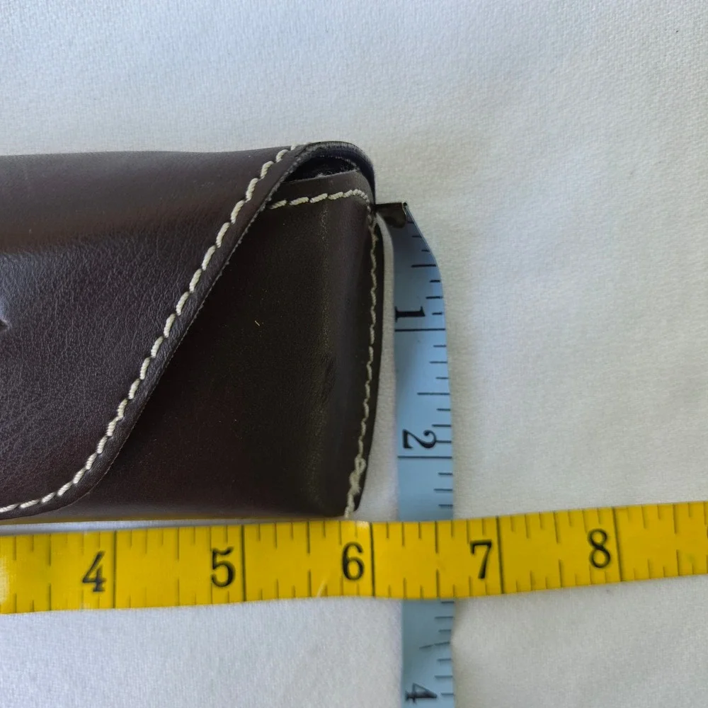 Tommy Hilfiger Sunglasses Semi Hard Case Brown Excellent Snap Case